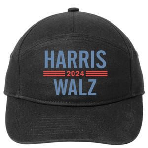 Harris Waltz 2024 Retro Button Election 7-Panel Snapback Hat