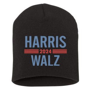 Harris Waltz 2024 Retro Button Election Short Acrylic Beanie