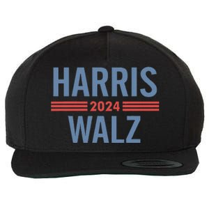 Harris Waltz 2024 Retro Button Election Wool Snapback Cap