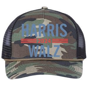 Harris Waltz 2024 Retro Button Election Retro Rope Trucker Hat Cap