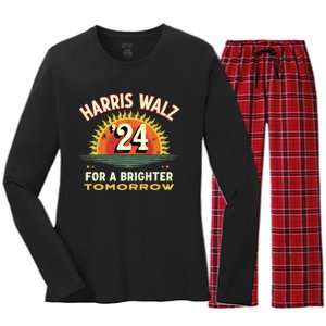 Harris Waltz 2024 Women's Long Sleeve Flannel Pajama Set 