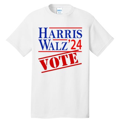 Harris Walz 2024 American Flag Kamala Harris Tim Waltz Tall T-Shirt