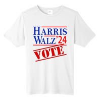 Harris Walz 2024 American Flag Kamala Harris Tim Waltz Tall Fusion ChromaSoft Performance T-Shirt