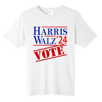 Harris Walz 2024 American Flag Kamala Harris Tim Waltz Tall Fusion ChromaSoft Performance T-Shirt