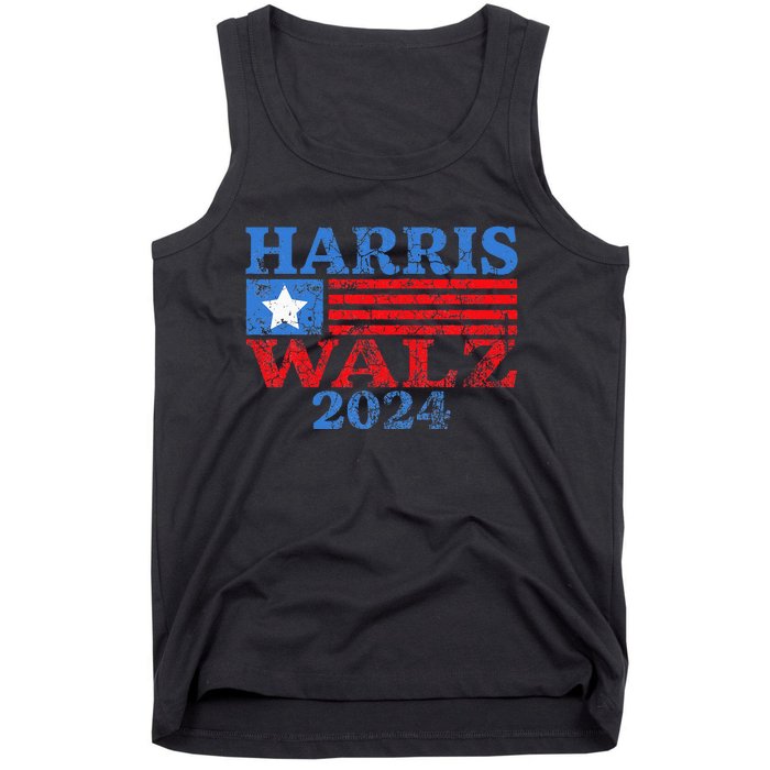 Harris Walz 2024 Campaign For President Vintage Harris Waltz Tank Top