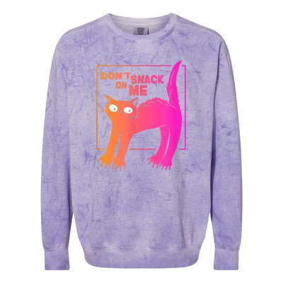 Harris Walz 2024 Cats For Kamala Colorblast Crewneck Sweatshirt