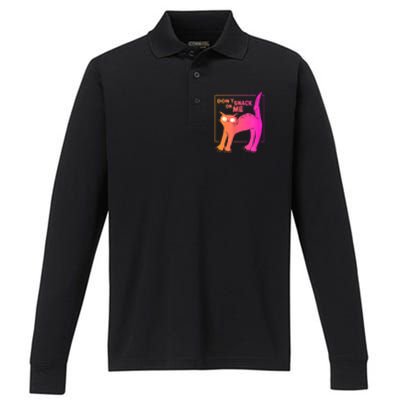 Harris Walz 2024 Cats For Kamala Performance Long Sleeve Polo