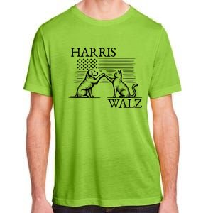 Harris Walz 2024 President American Flag Kamala Harris Waltz Adult ChromaSoft Performance T-Shirt