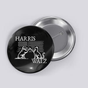 Harris Walz 2024 President American Flag Kamala Harris Waltz Button