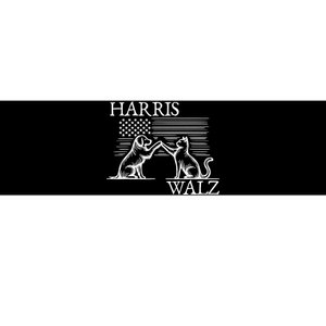 Harris Walz 2024 President American Flag Kamala Harris Waltz Bumper Sticker