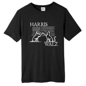 Harris Walz 2024 President American Flag Kamala Harris Waltz Tall Fusion ChromaSoft Performance T-Shirt