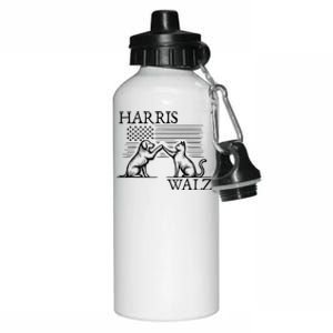 Harris Walz 2024 President American Flag Kamala Harris Waltz Aluminum Water Bottle