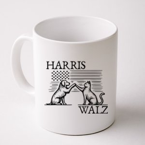 Harris Walz 2024 President American Flag Kamala Harris Waltz Coffee Mug