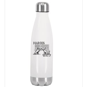 Harris Walz 2024 President American Flag Kamala Harris Waltz Stainless Steel Insulated Water Bottle