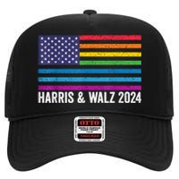 Harris Waltz 2024 Election Kamala Harris Tim Waltz 2024 High Crown Mesh Back Trucker Hat