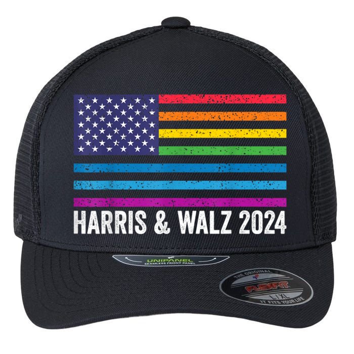 Harris Waltz 2024 Election Kamala Harris Tim Waltz 2024 Flexfit Unipanel Trucker Cap