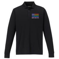 Harris Waltz 2024 Election Kamala Harris Tim Waltz 2024 Performance Long Sleeve Polo