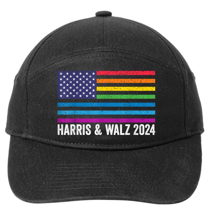 Harris Waltz 2024 Election Kamala Harris Tim Waltz 2024 7-Panel Snapback Hat