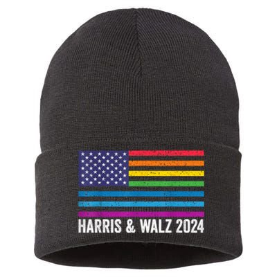 Harris Waltz 2024 Election Kamala Harris Tim Waltz 2024 Sustainable Knit Beanie