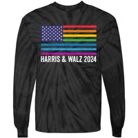 Harris Waltz 2024 Election Kamala Harris Tim Waltz 2024 Tie-Dye Long Sleeve Shirt