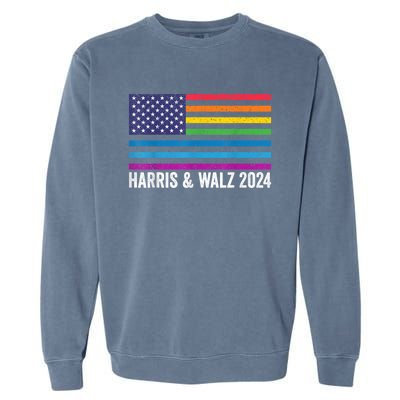 Harris Waltz 2024 Election Kamala Harris Tim Waltz 2024 Garment-Dyed Sweatshirt