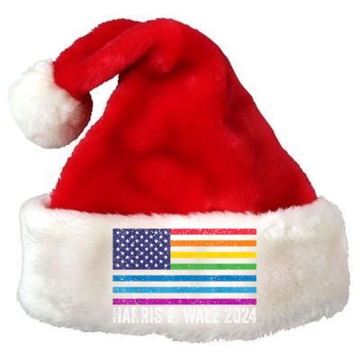 Harris Waltz 2024 Election Kamala Harris Tim Waltz 2024 Premium Christmas Santa Hat