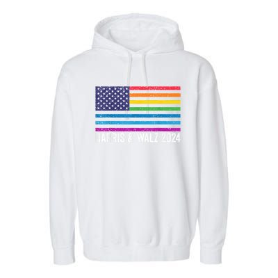 Harris Waltz 2024 Election Kamala Harris Tim Waltz 2024 Garment-Dyed Fleece Hoodie