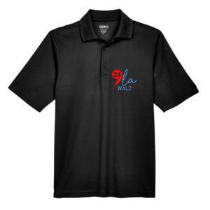 Harris Walz 2024 President Comma La Funny Men's Origin Performance Pique Polo