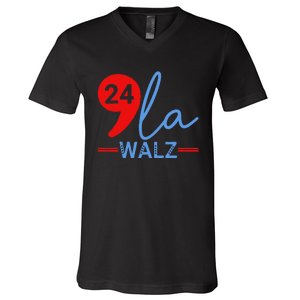 Harris Walz 2024 President Comma La Funny V-Neck T-Shirt