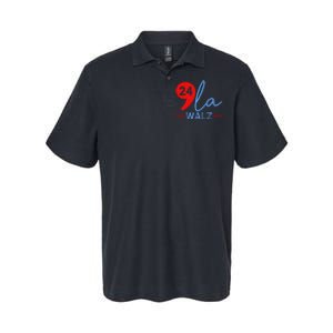 Harris Walz 2024 President Comma La Funny Softstyle Adult Sport Polo