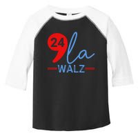 Harris Walz 2024 President Comma La Funny Toddler Fine Jersey T-Shirt