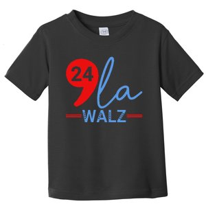 Harris Walz 2024 President Comma La Funny Toddler T-Shirt