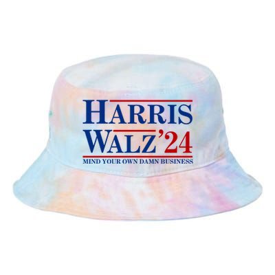 Harris Walz 2024 Mind Your Own Damn Business Tie Dye Newport Bucket Hat