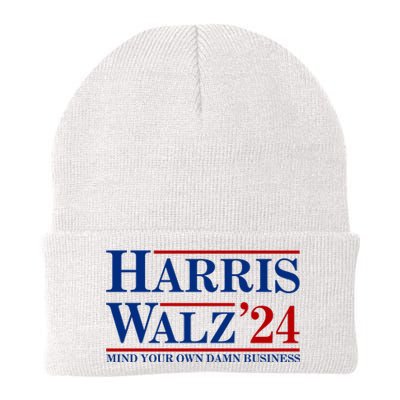 Harris Walz 2024 Mind Your Own Damn Business Knit Cap Winter Beanie