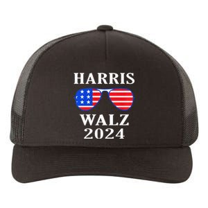 Harris Walz 2024 Kamala Harris American Flag Yupoong Adult 5-Panel Trucker Hat