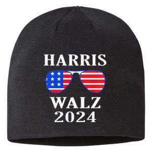 Harris Walz 2024 Kamala Harris American Flag Sustainable Beanie