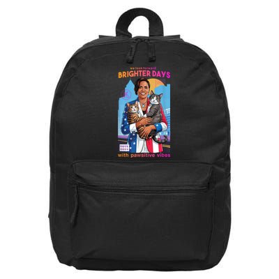 Harris Walz 2024 Support Cats For Kamala 16 in Basic Backpack