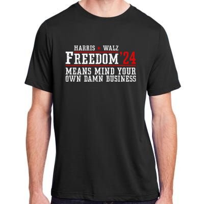 Harris Walz 2024 Freedom WeRe Not Going Back Kamala Usa Adult ChromaSoft Performance T-Shirt