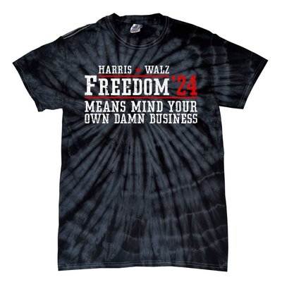 Harris Walz 2024 Freedom WeRe Not Going Back Kamala Usa Tie-Dye T-Shirt