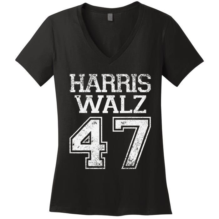 Harris Walz 24 Women's V-Neck T-Shirt