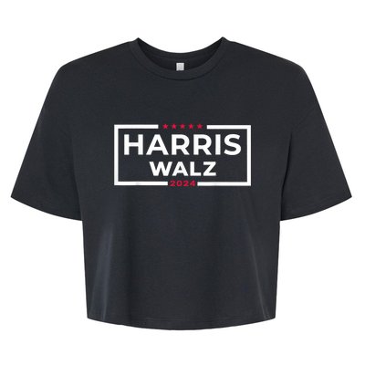 Harris Walz 2024 Tim Walz Kamala Harris Usa Election Apparel Bella+Canvas Jersey Crop Tee