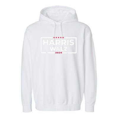 Harris Walz 2024 Tim Walz Kamala Harris Usa Election Apparel Garment-Dyed Fleece Hoodie