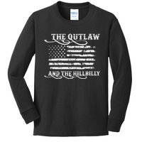 Harris Walz 2024 The Outlaw And The Hillbilly Trump 2024 Women Gift Kids Long Sleeve Shirt