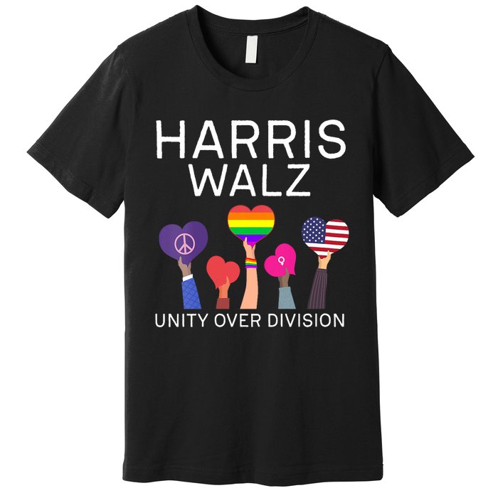 Harris Waltz 2024 Unity Over Division Premium T-Shirt