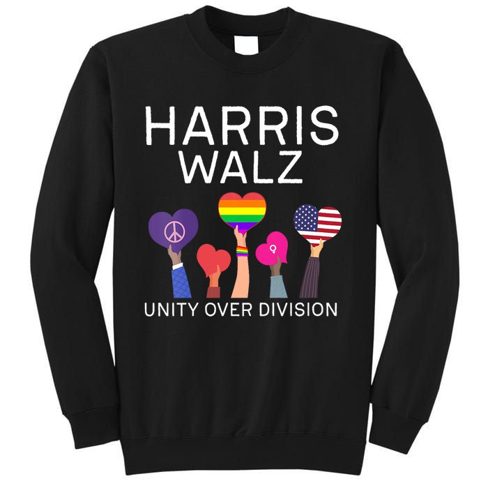 Harris Waltz 2024 Unity Over Division Tall Sweatshirt