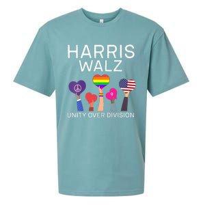 Harris Waltz 2024 Unity Over Division Sueded Cloud Jersey T-Shirt