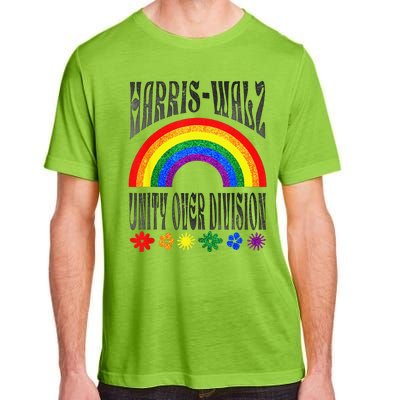 Harris Waltz 2024 Unity Over Division Election Kamala Lgbtq Adult ChromaSoft Performance T-Shirt