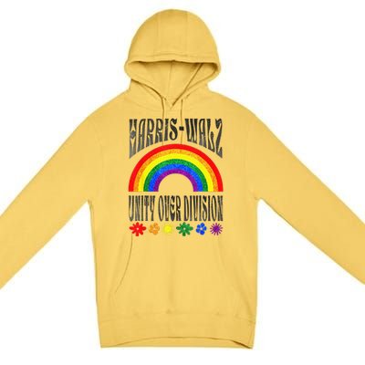 Harris Waltz 2024 Unity Over Division Election Kamala Lgbtq Premium Pullover Hoodie