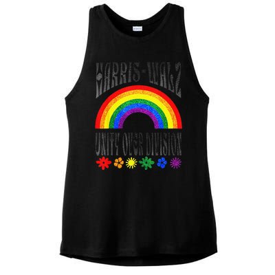 Harris Waltz 2024 Unity Over Division Election Kamala Lgbtq Ladies PosiCharge Tri-Blend Wicking Tank