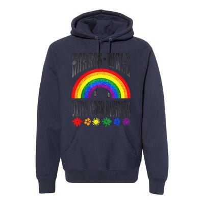 Harris Waltz 2024 Unity Over Division Election Kamala Lgbtq Premium Hoodie